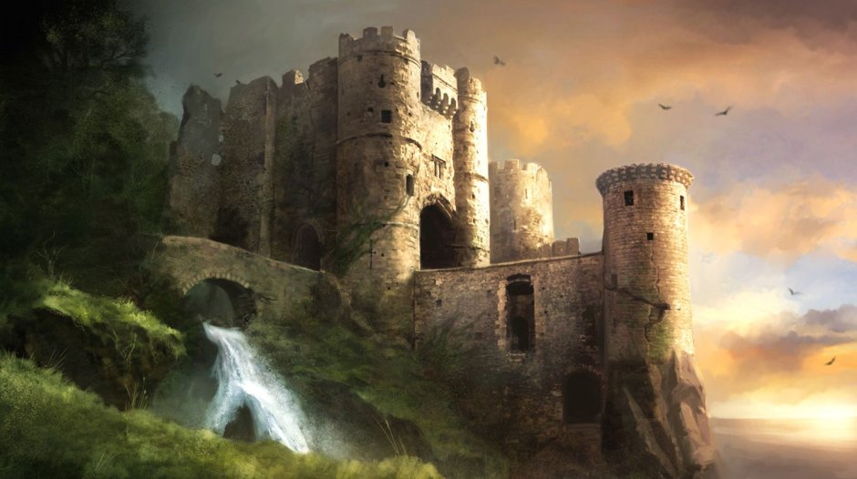 Medieval Fantasy Art замок