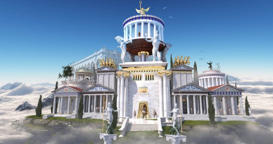 Атлантида дворец Посейдона