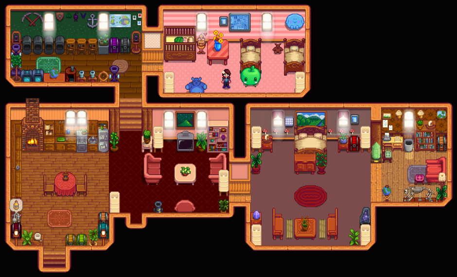 Stardew Valley дом планировка