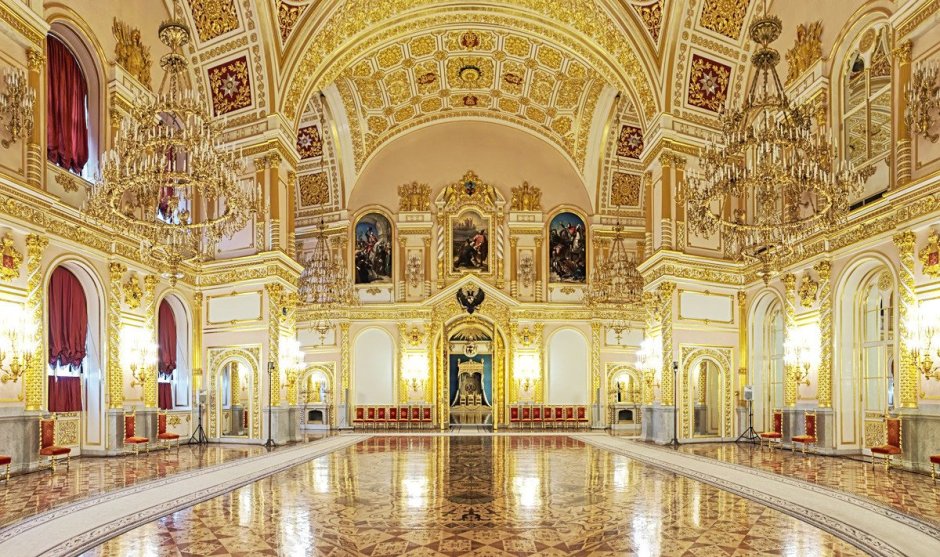 Большой Кремлёвский дворец Московский кремльзал Александра Невского