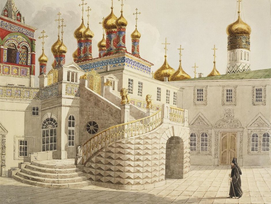 Золотое крыльцо теремной дворец Кремля