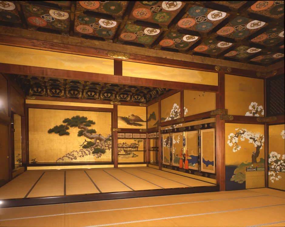 Интерьер дворец Ниномару в замке Нидзё в Киото