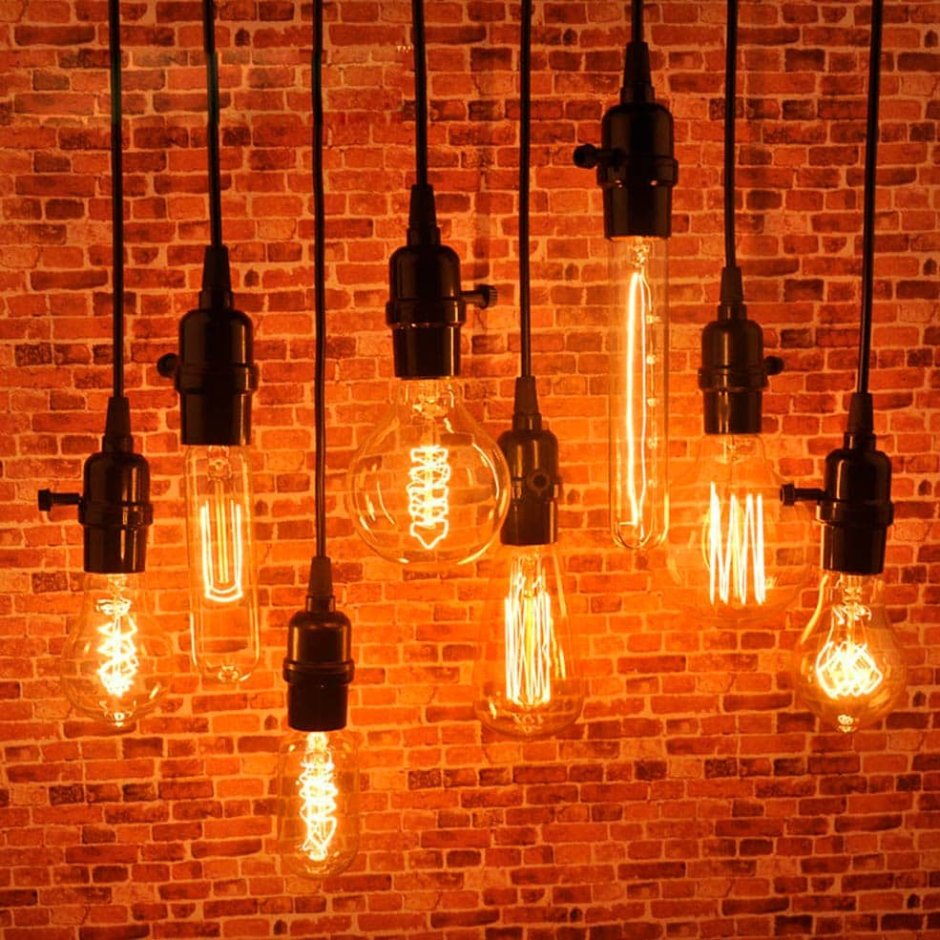 Лампочка Эдисона лофт стиль