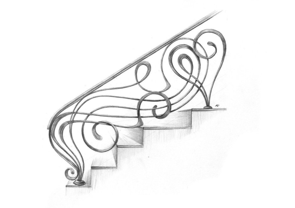 Железная лестница для крыльца