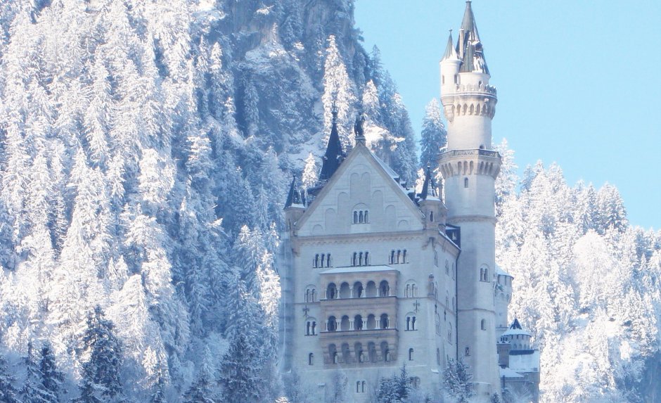 Замок Лебединый Утес Бавария