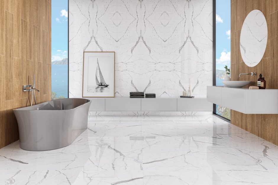 Керамогранит Calacatta Blanco Sugar Effect 60x60