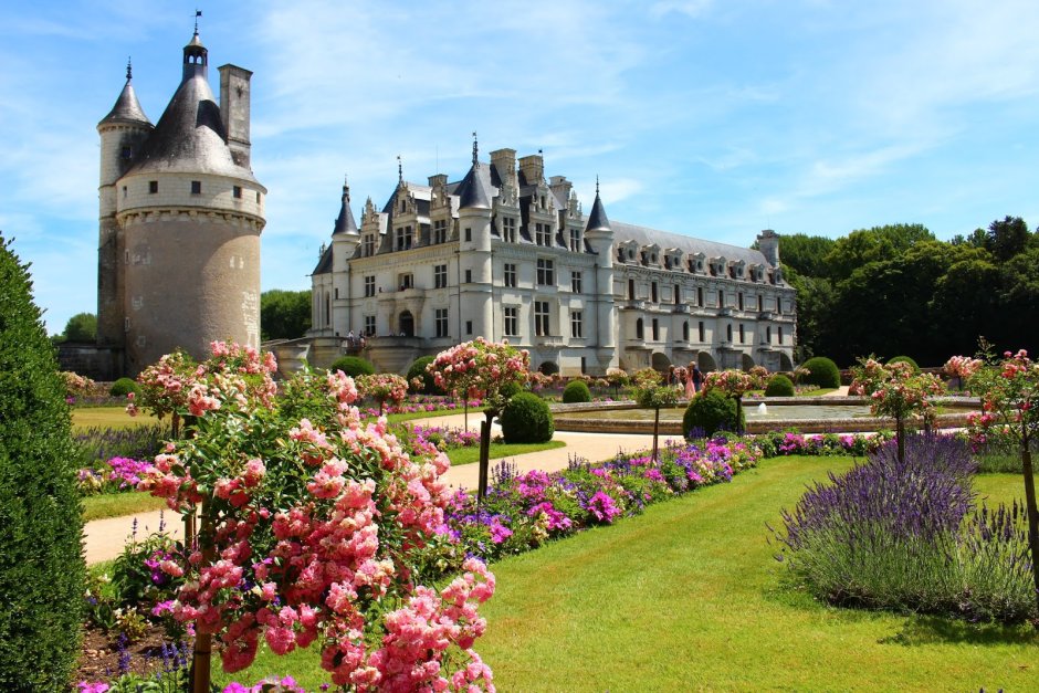 Франция. Замок Шеверни. Парк и сады
