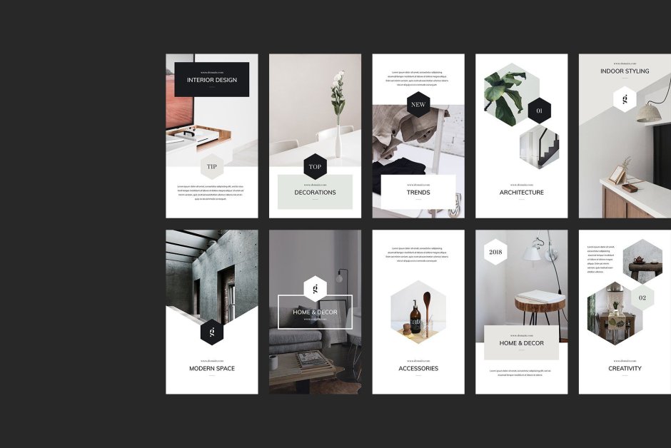 Template stories Minimal