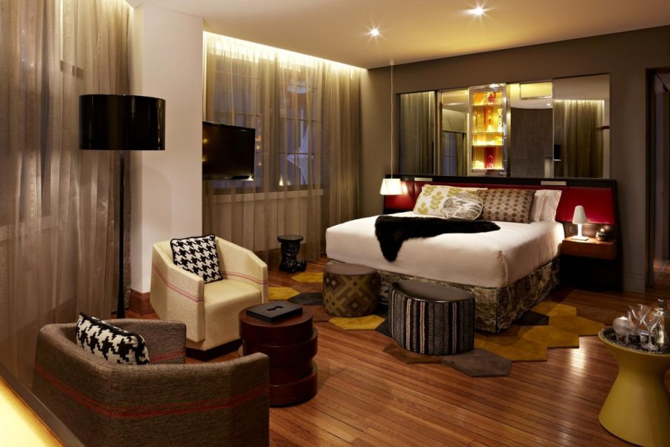 Спальня в отеле в стиле арт деко