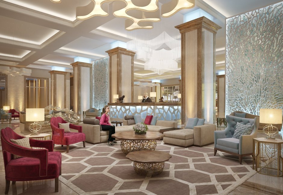 Интерьеры отелей в Дубае