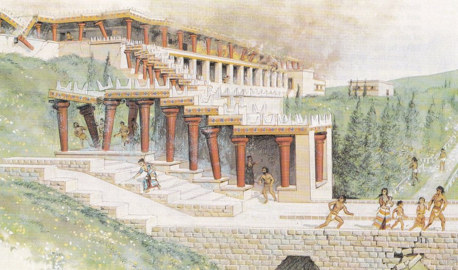 Кносский дворец в Греции
