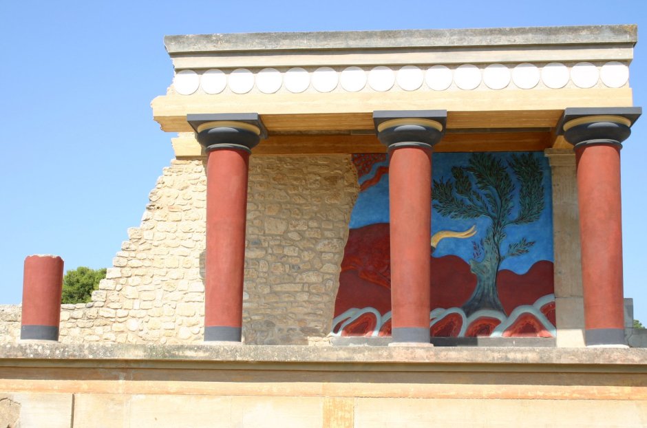 Минойский дворец Крит реконструкция