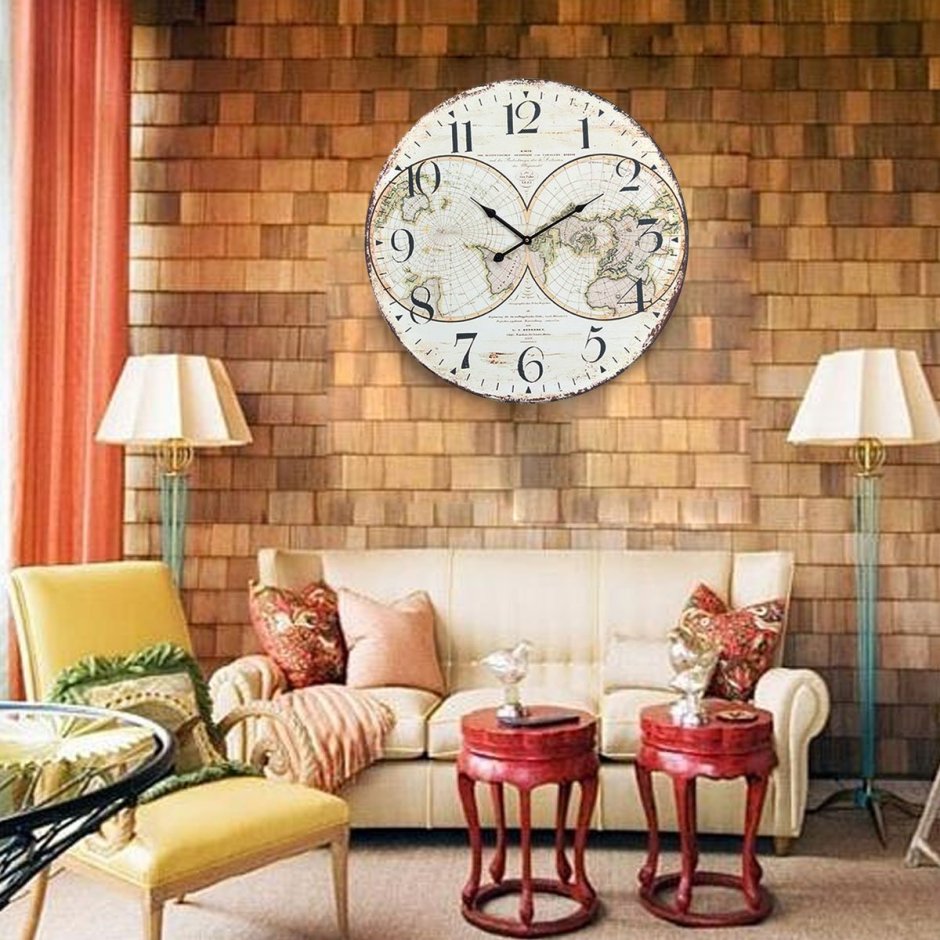 Настенные часы в интерьере