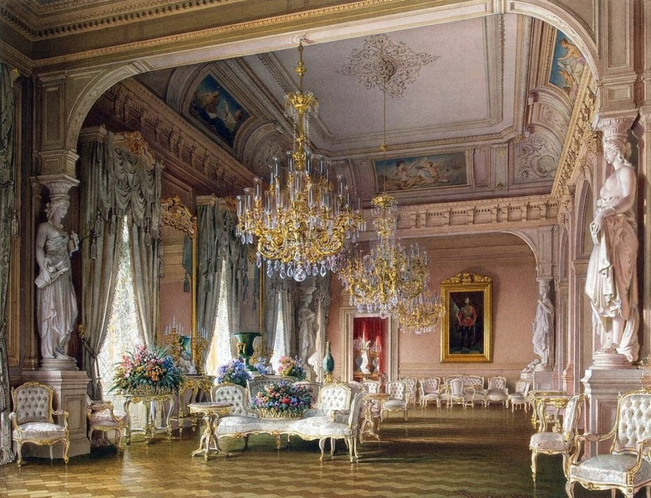 Королевский зал дворец фон