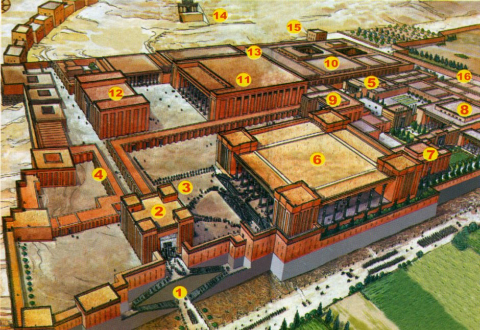Персеполь дворец Дария реконструкции