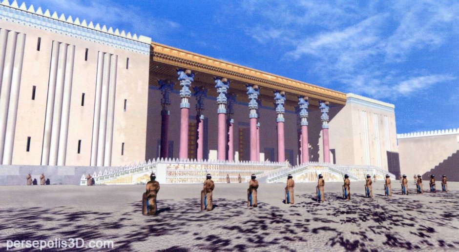 Персеполь дворец Дария реконструкции