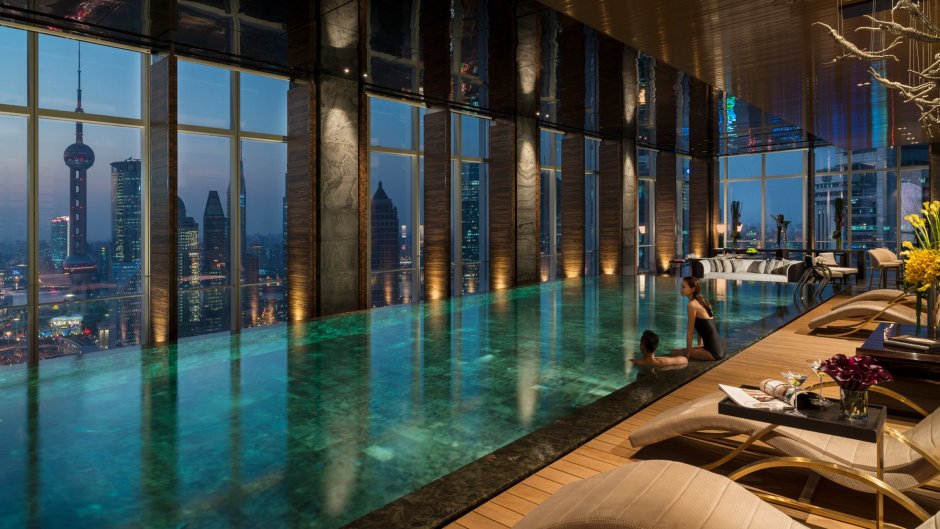 Бассейн four Seasons Hotel Pudong, Шанхай, Китай