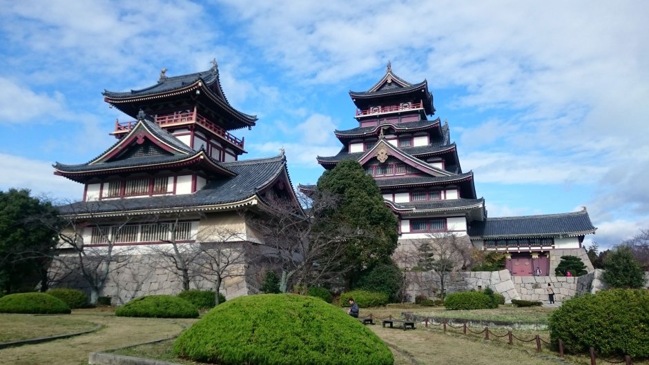 Замок Хорюдзи в Японии