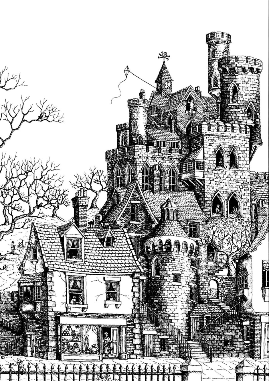 Средневековый замок скетч