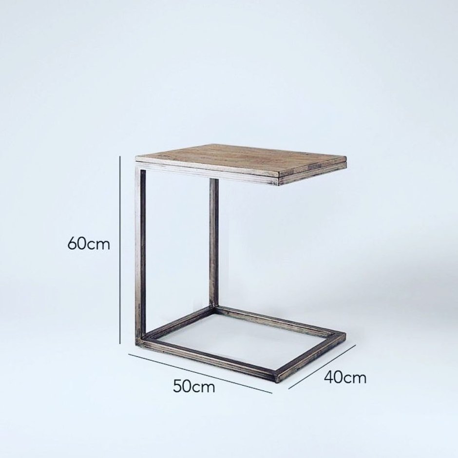 Придиванный столик в стиле лофт