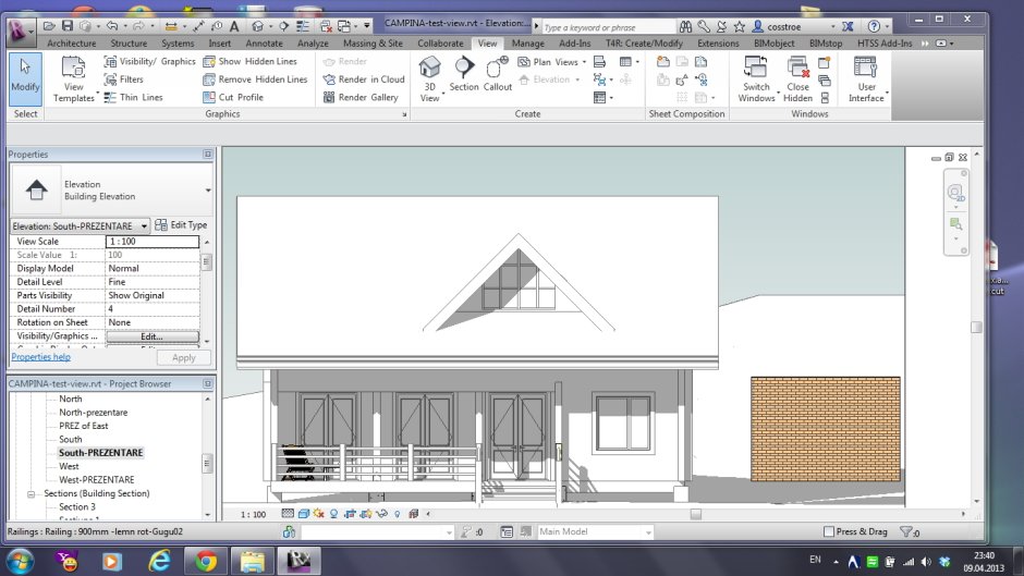 Треугольная панель Revit