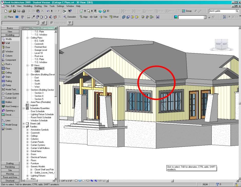 Revit шаблон крыши