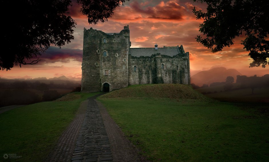 Уэльс замок пейзаж