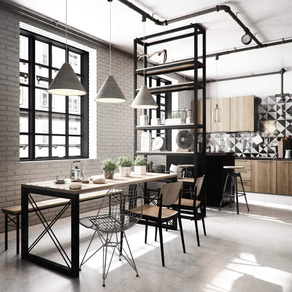 Стеллаж Loft Style produktoviy Magazin