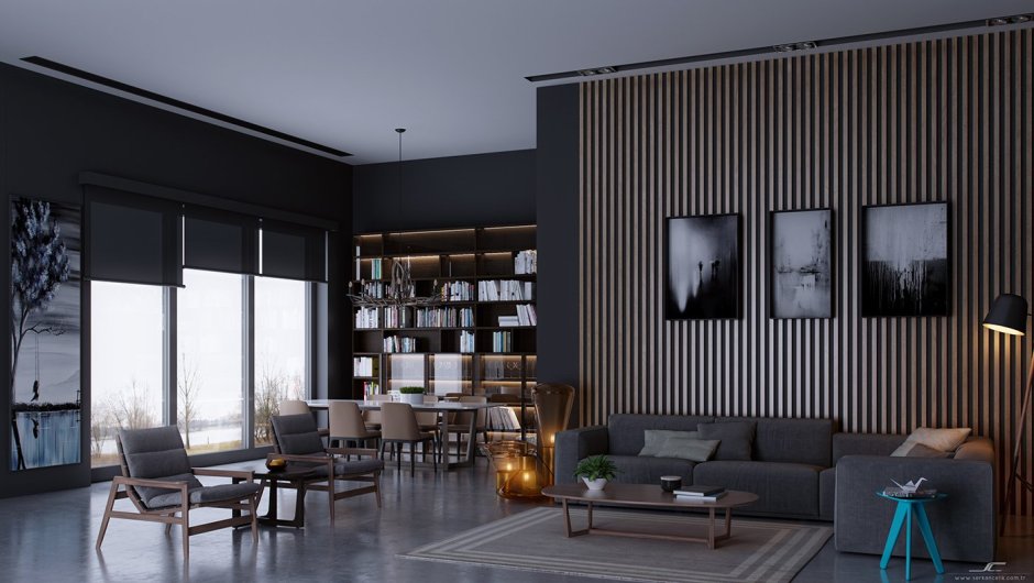Шпонированные панели Topperfo Micro Ulme Stone Edition Acoustic Wood Panel