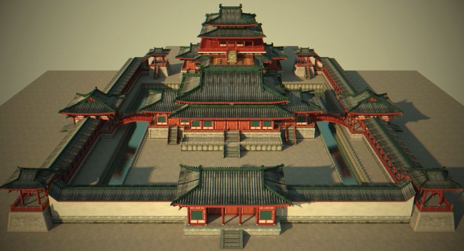 Китайская архитектура вид сверху