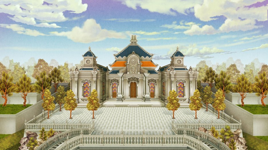 Архитектура дворцы красочная иллюстрация