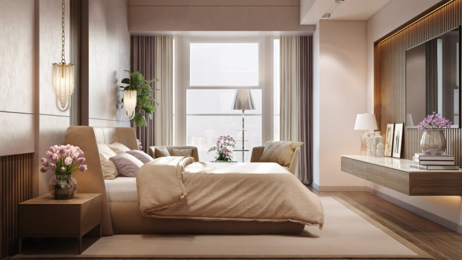 Стильная квартира в светлых тонах