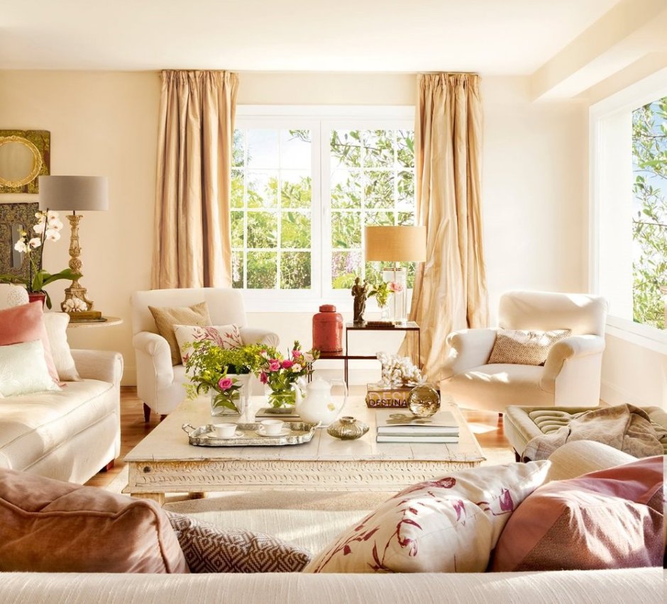 Интерьер в бежевых тонах