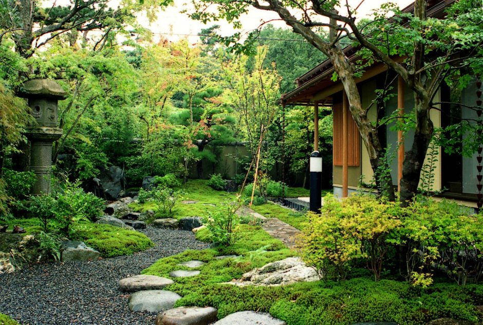 Ландшафтное искусство Японии сады цубо