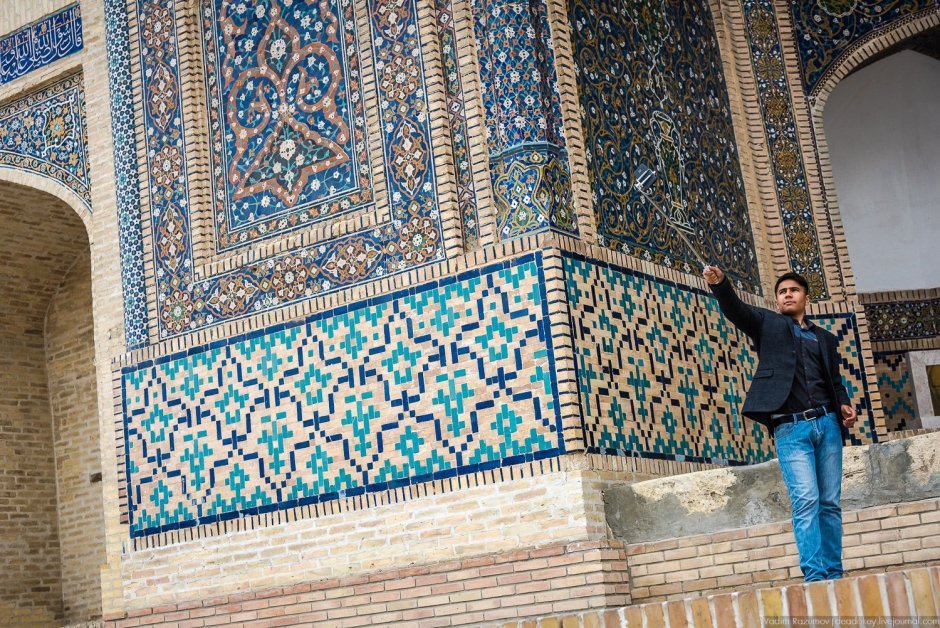 Узбекистан потолок мечети
