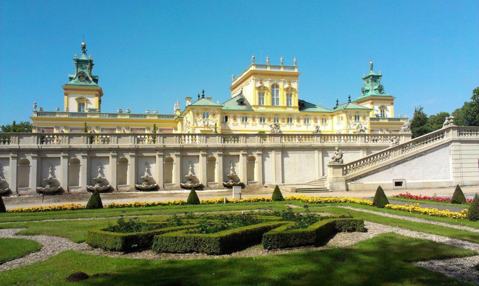 Вилянувский дворец Варшава зимой