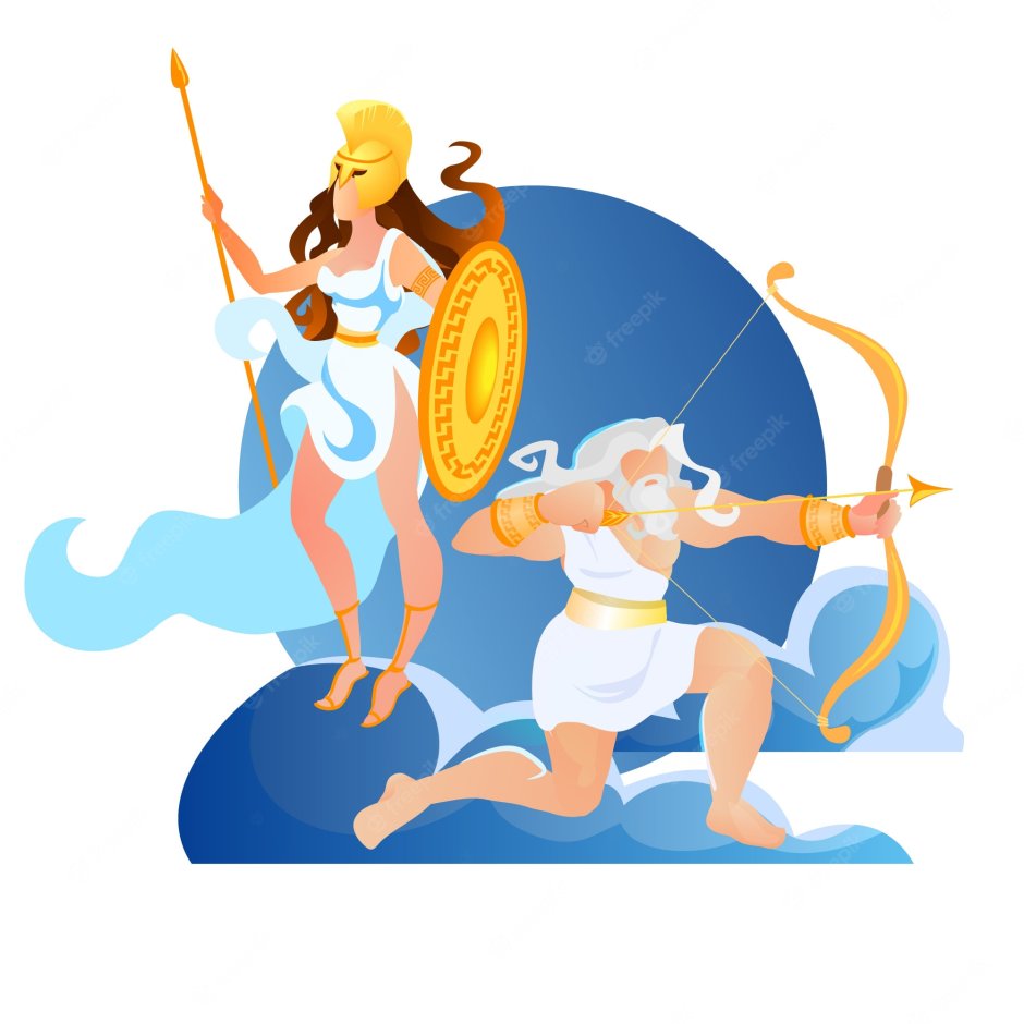 Древнегреческий Олимп иллюстрация