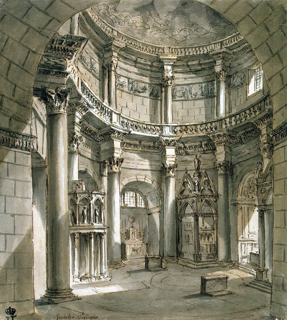 Шарль-Луи Клериссо. Вид дворца Диоклетиана в Спалато