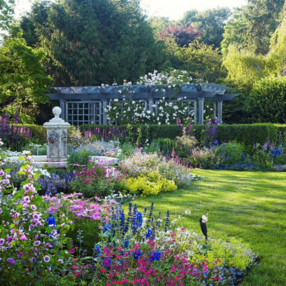 Сад в английском пейзажном стиле