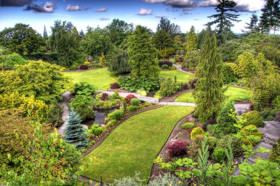 Канада сады Queen Elizabeth Garden Ванкувер