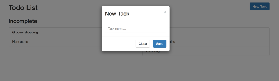 Confirm modal