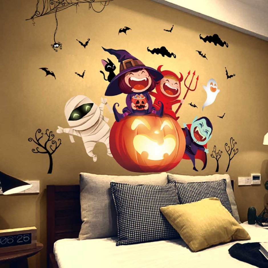 Украшение комнаты на Хэллоуин