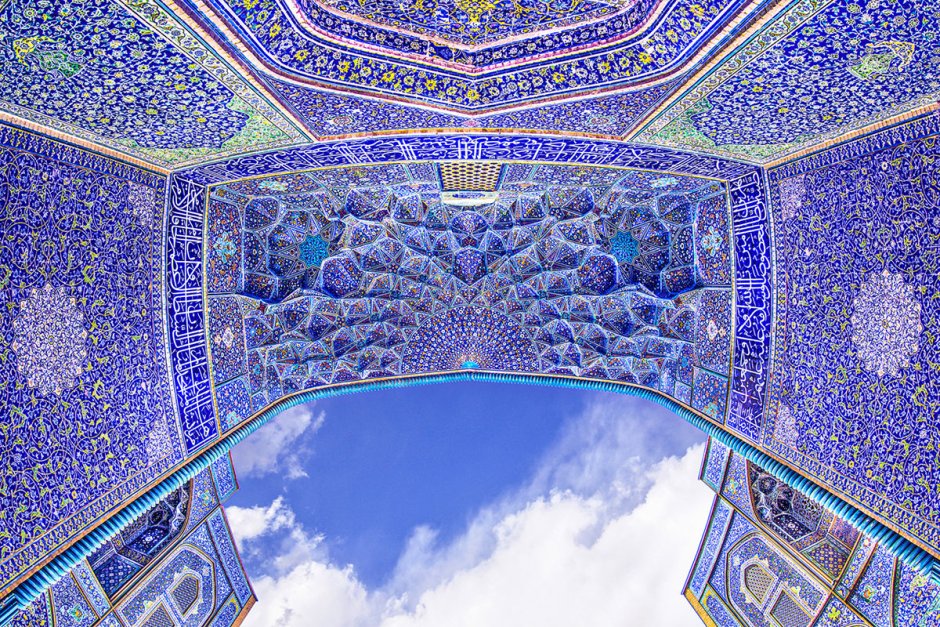 Иран Исфахан интерьеры мечетей