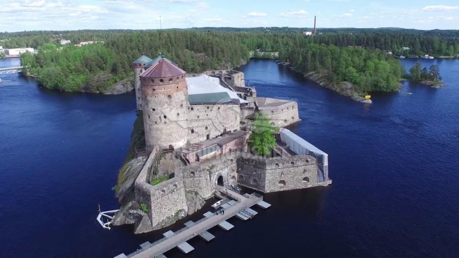 Крепость Олавинлинна Финляндия