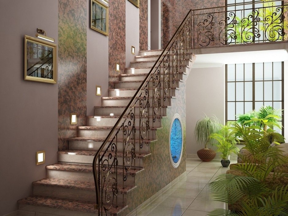Мраморные лестницы klasika