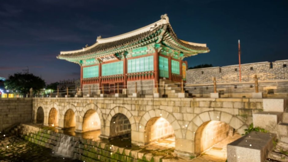 Крепость Хвасон г Сувон Южная Корея архитектура