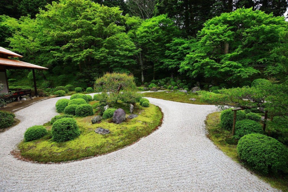Хиранива (плоский) японский сад