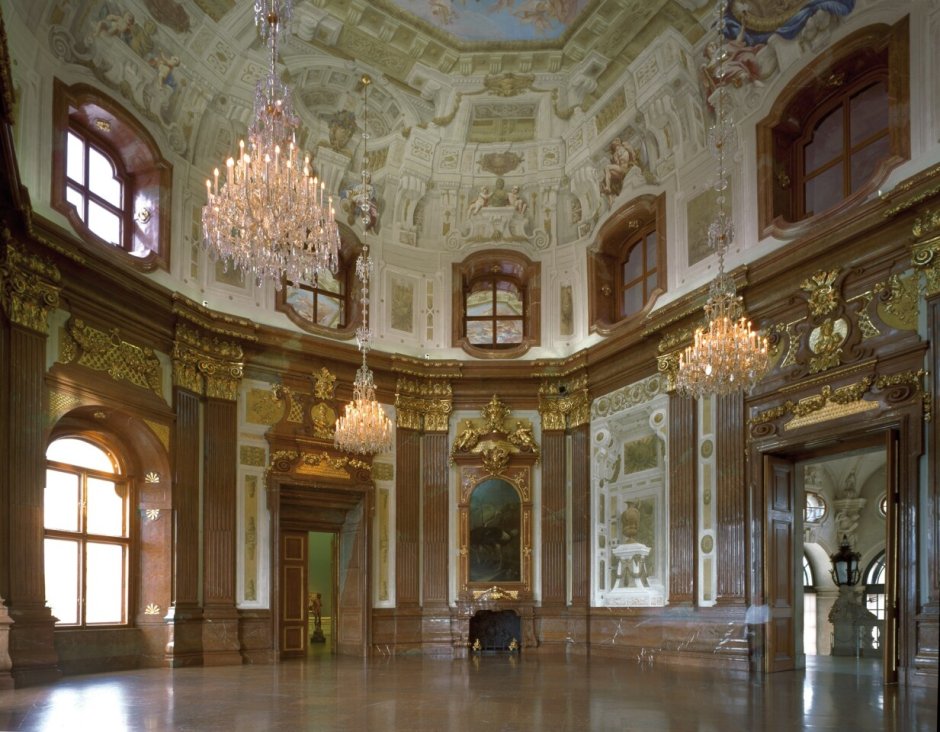 Дворец Бельведер в Вене интерьеры