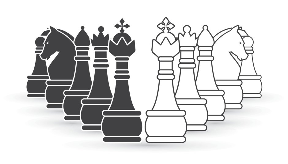 Графика шахматы на белом фоне