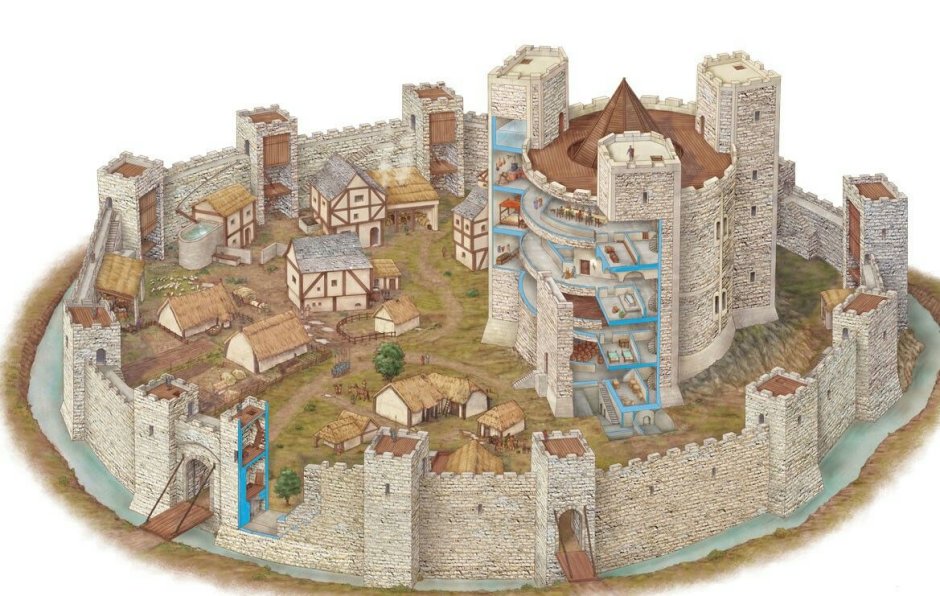 Донжон средневековье карта